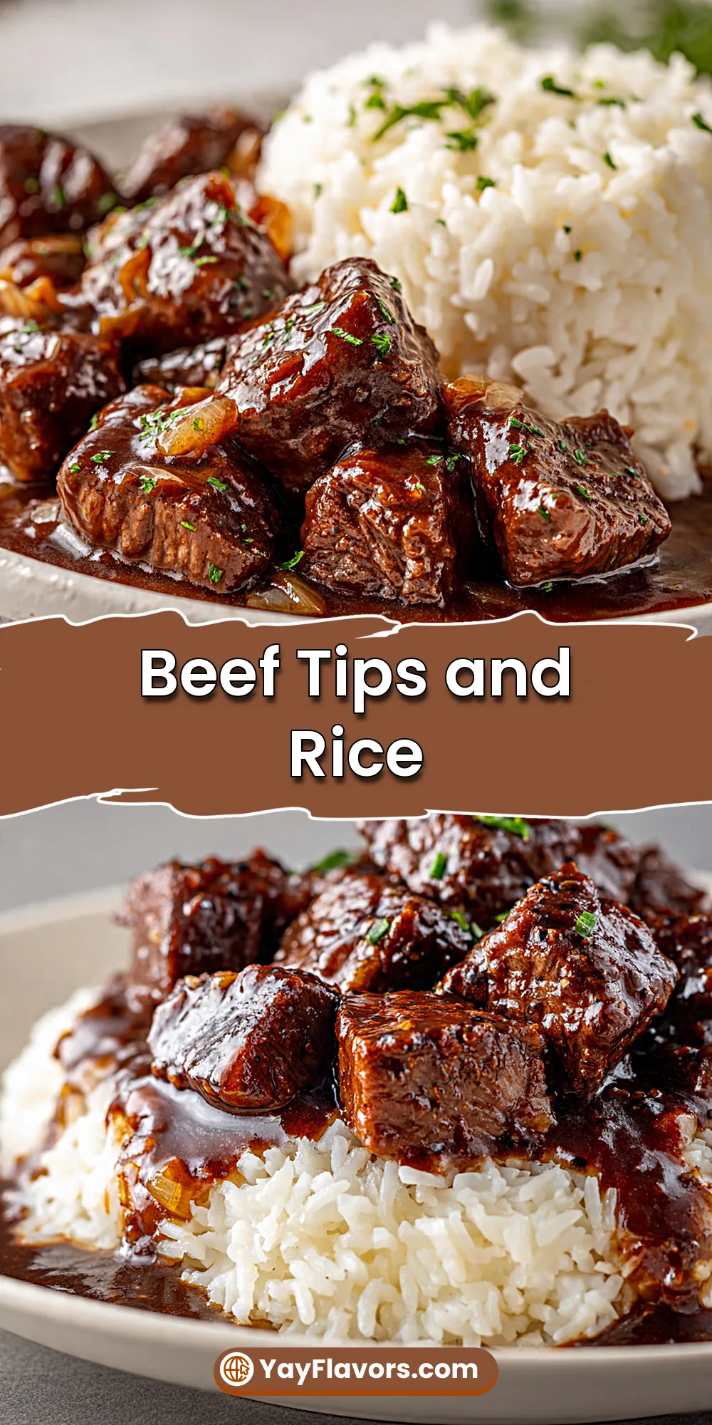 Beef Tips and Rice