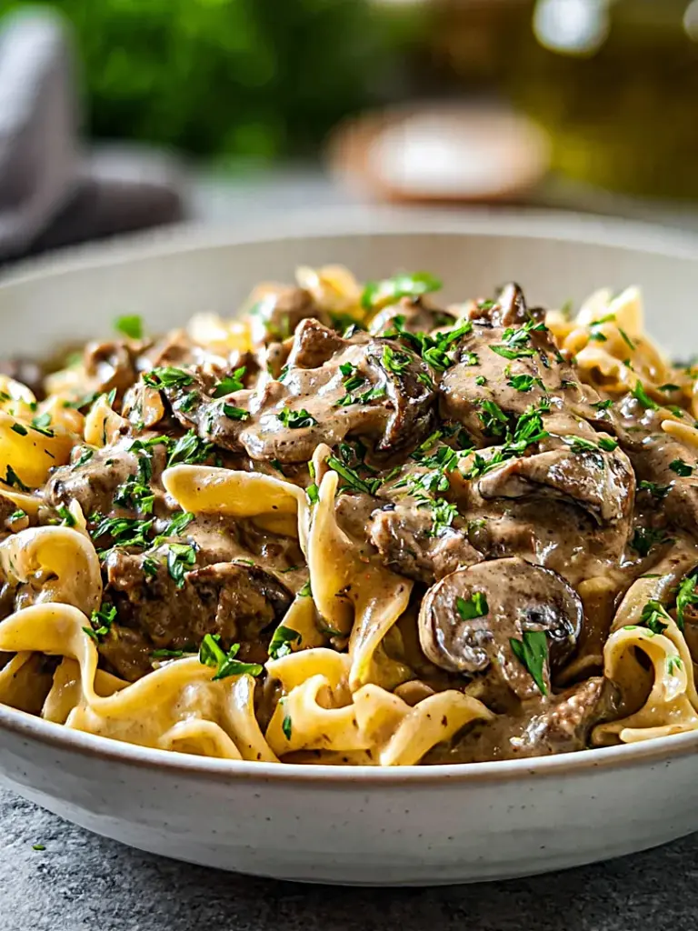 Ground Beef Stroganoff