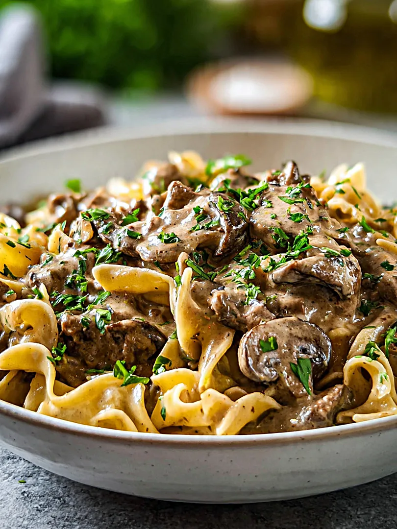 Ground Beef Stroganoff
