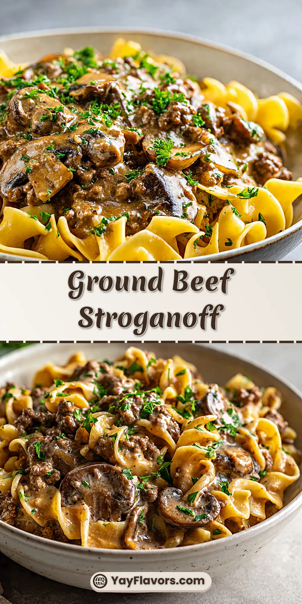 Ground Beef Stroganoff