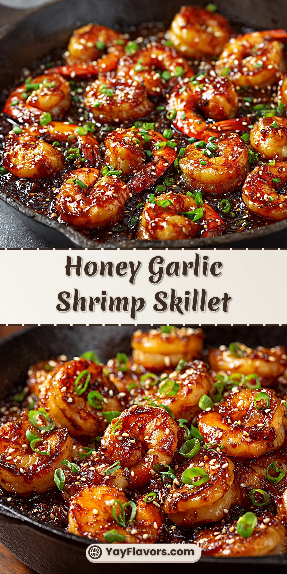 Honey Garlic Shrimp Skillet